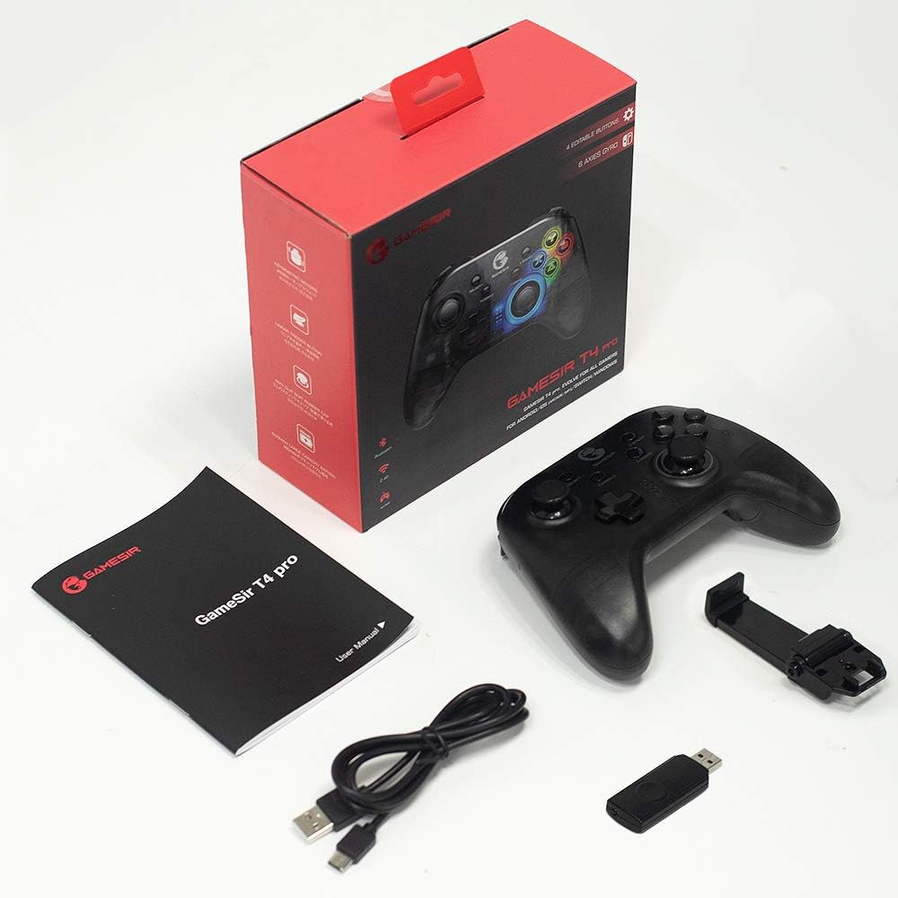 GameSir T4 Pro Wireless Game Controller for Windows /iPhone/Android/Switch GameSir T4 Pro Wireless Game Controller for Windows /iPhone/Android/Switch